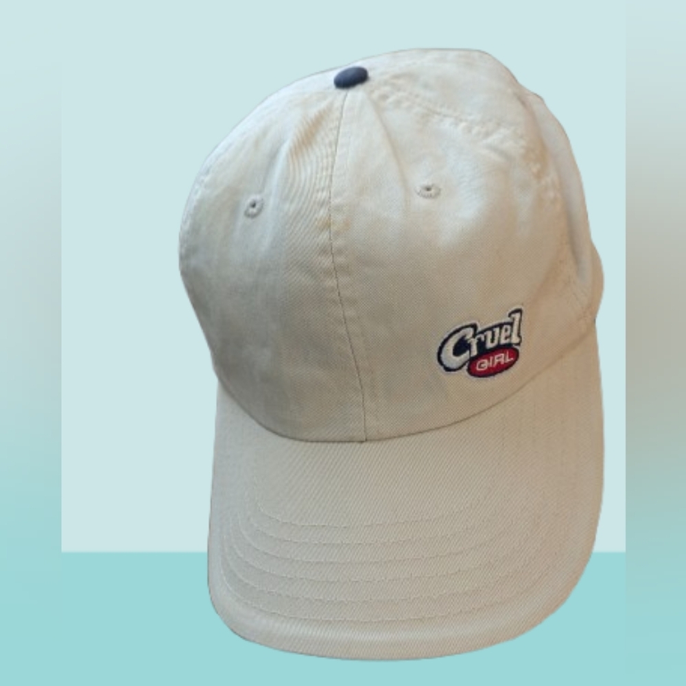 Vintage 90s Cruel Girl Tan Cap Embroidered Logo